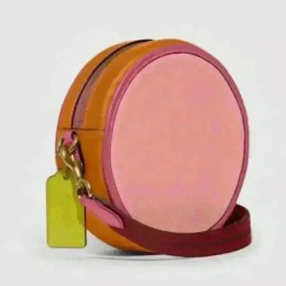 Coach Kia Circle Bag In Colorblock - Picture 5 of 9
